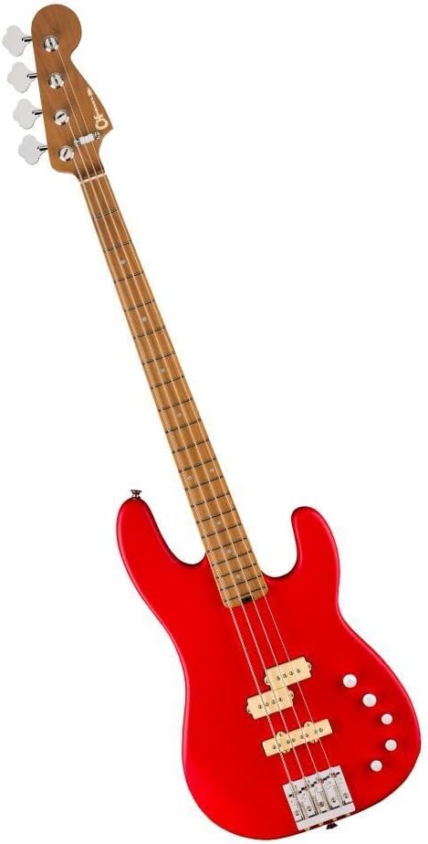 Charvel Pro-Mod San Dimas Bass PJ IV MAH Electric Bass - Satin Ferrari Red