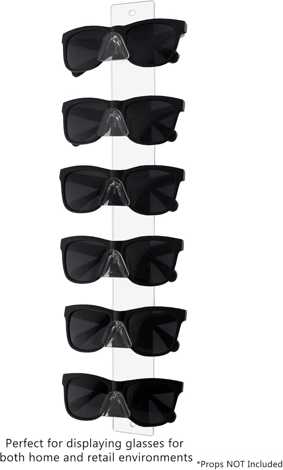 Marketing Holders 12 Pack Safety Glasses Holder 6 Pair Wall Mount with Hardware Automotive Plants Mining Sites Eyewear Rack for Optical Centers and Outlet Stores Lightweight Durable Clear Acrylic