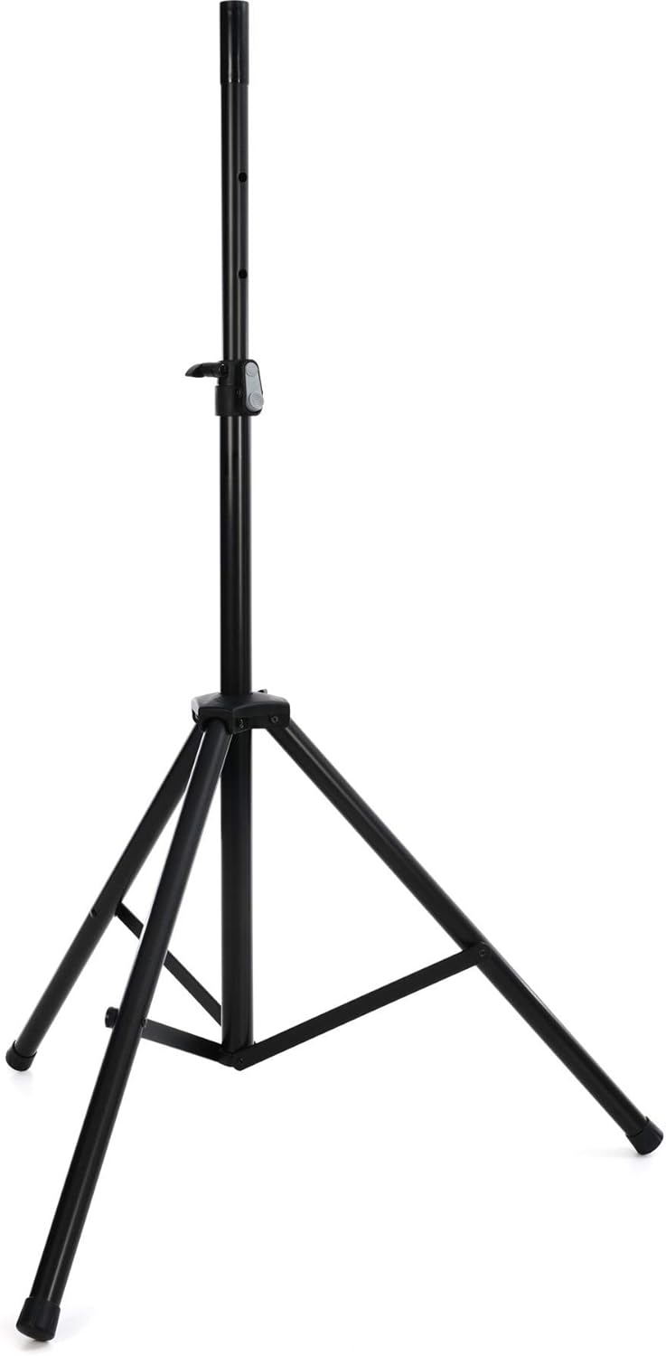 K&M Topline 21471 Speaker Tripod Black Aluminium with Shock Absorber, Attachment Aid and Tripod - Comfortable Transport