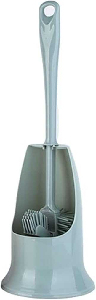 Toilet Brush Toilet Brush Toilet Brush and Holder, Bathroom Toilet Brush Holder Set, Toilet Cleaning Brush Kit with Soft Bristle Toilet Brush and Holder (Color : Blue) (Blue)