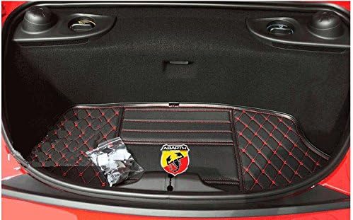 New Protect Trunk Mat 2PCS (Front+Rear) for Porsche 718 Boxster (982) 2016-2019 (Black+Red Line)