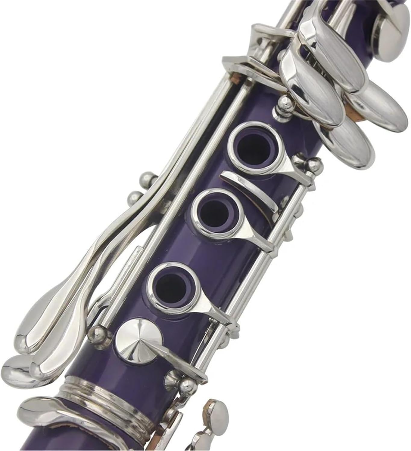 Clarinet Musical Instruments 17 Keys Bb Clarinet 6 Rings Purple Clarinetto Portable Bakelite Clarinet With Accessory Woodwind Instruments