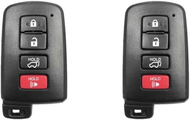 Replcament Smart Key Fob for Toyota Highlander 2015 FCC HYQ14FBA Part Number 89904-0E121 899040E121 89904-0E120 899040E120 Pack of 2