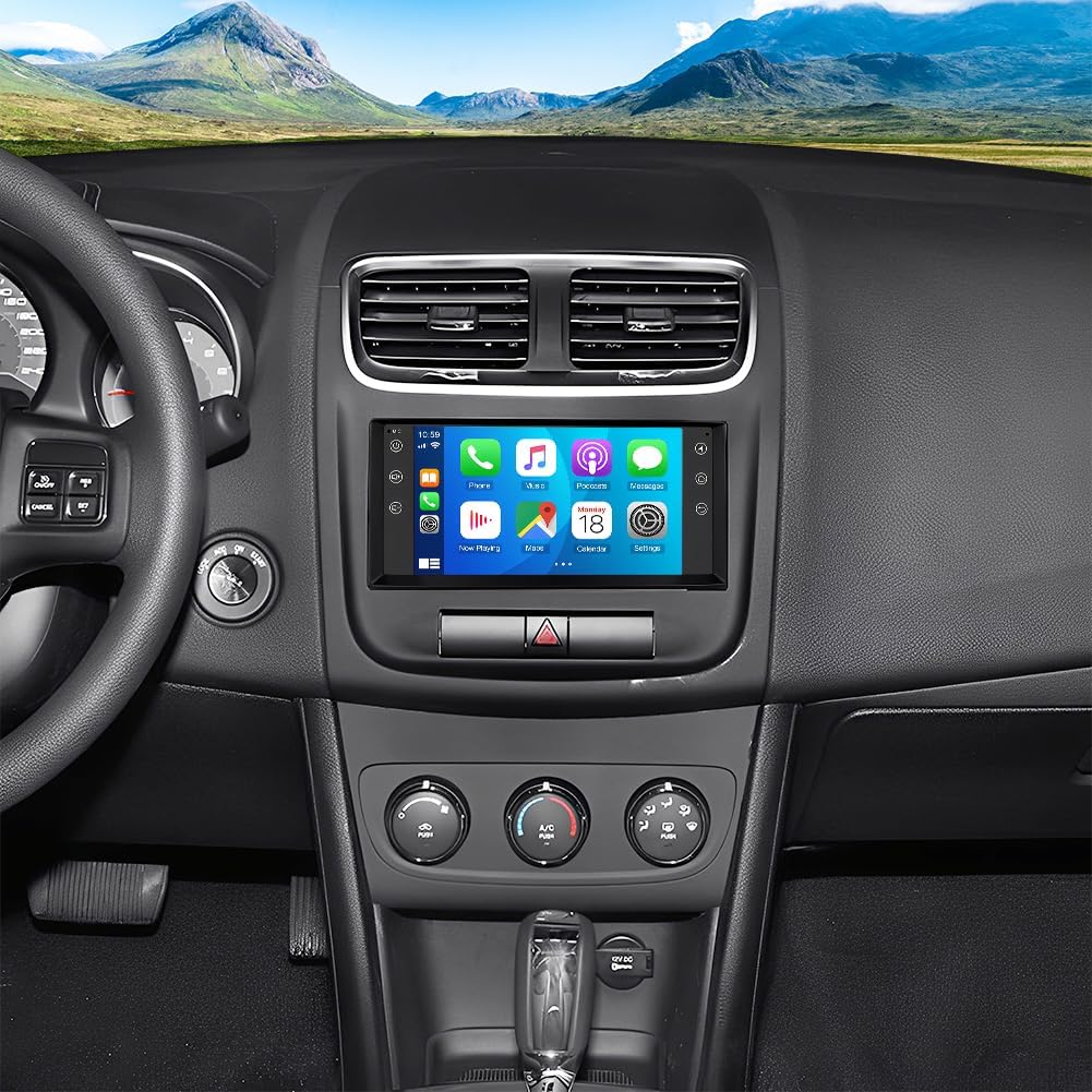 Double Din Car Stereo Radio for Dodge Avenger 2011-2014,Android 13 7 inch Touch Screen Head Unit Car Stereo with Wireless Carplay Android Auto Support GPS Bluetooth WiFi FM RDS DSP Backup Camera