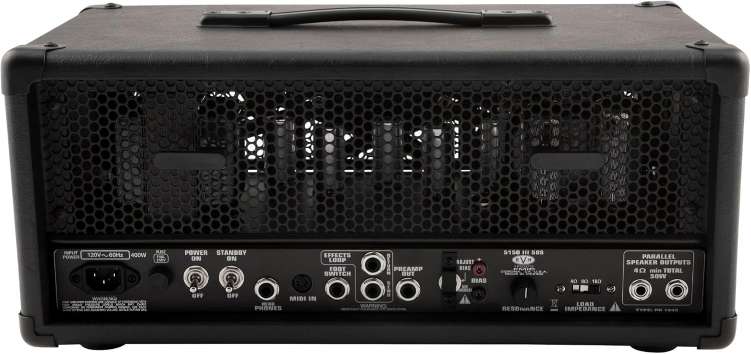 EVH 5150III 50S 6L6 50-watt Amplifier Head - Black Stealth
