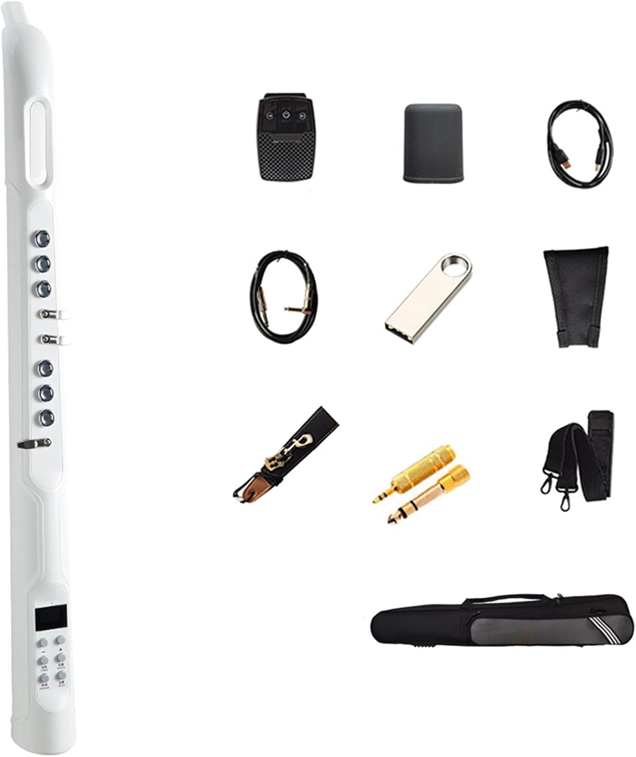 Electric Blowpipe New Type Electronic Blowpipe Instrument Electric Saxophone is Suitable for Beginners Student Saxophone (Color : 1)