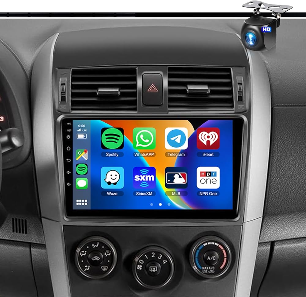2G+64G for Toyota Corolla 2009-2013 Car Radio with Wireless Carplay/Android Auto,Android Car Stereo 9