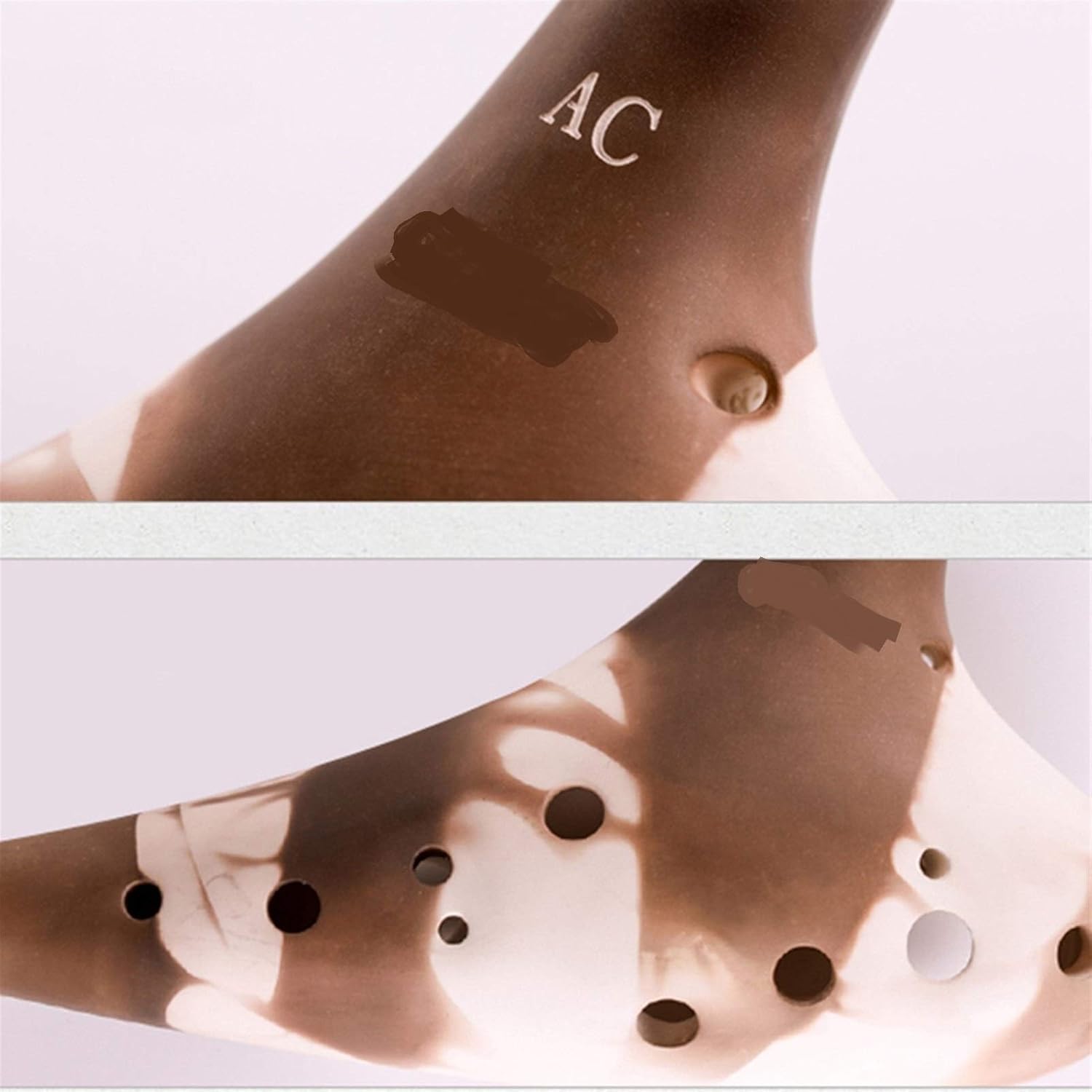 12 Holes Ocarina Key of Alto C Soprano G BC Musical Instruments Music Lovers instrumentos Professional Wood Wind Instruments(Color:Brass C)