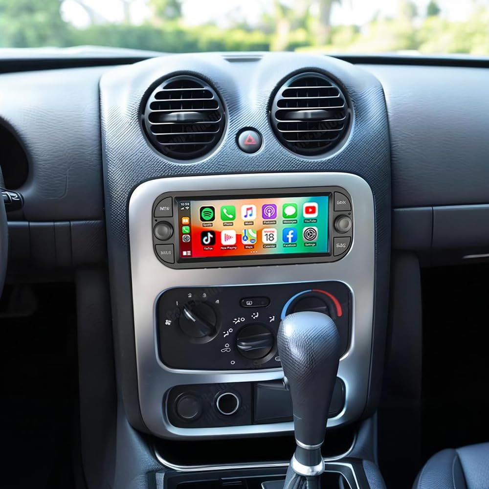 2G+32G Android Stereo for Jeep Liberty 2002-2007 Radio Upgrade 7 Inch Touch Screen Head Unit,Double Din Car Stereo with Wireless Carplay Android Auto GPS WiFi DSP BT FM RDS Backup Camera