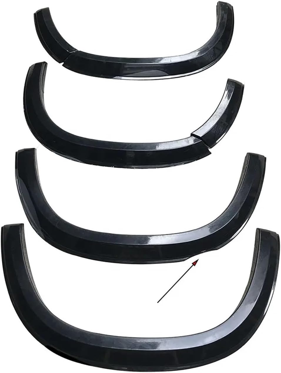 Slim Fender Flares Wheel Arch Protector Compatible For Benz X-class Double Cabin 2017-2023 Models 4X4 Car Accessories 3.6''(Black)