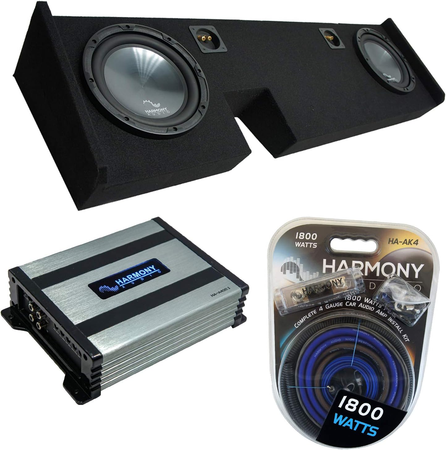Harmony Audio Compatible with 2009-2014 Ford F-150 Extended/Super Cab Truck Harmony Bundle R104 Dual 10