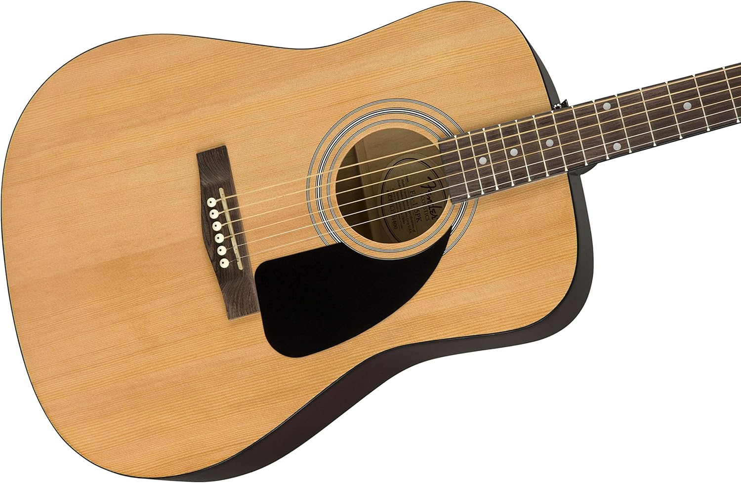 Fender FA-115 Dreadnought Acoustic Guitar Pack, with 2-Year Warranty, Natural, with Gig Bag and Accessories