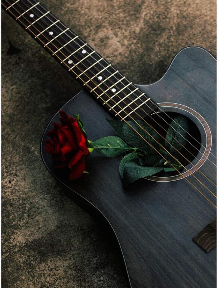 Etlegor Classical Acoustic Guitars 41 inches Full Size Whole Wood 6 Steel Strings Dreadnought Cutaway Guitar Beginner Stringed Instrument Kits Gift (Color : C, Size : 41 inches)