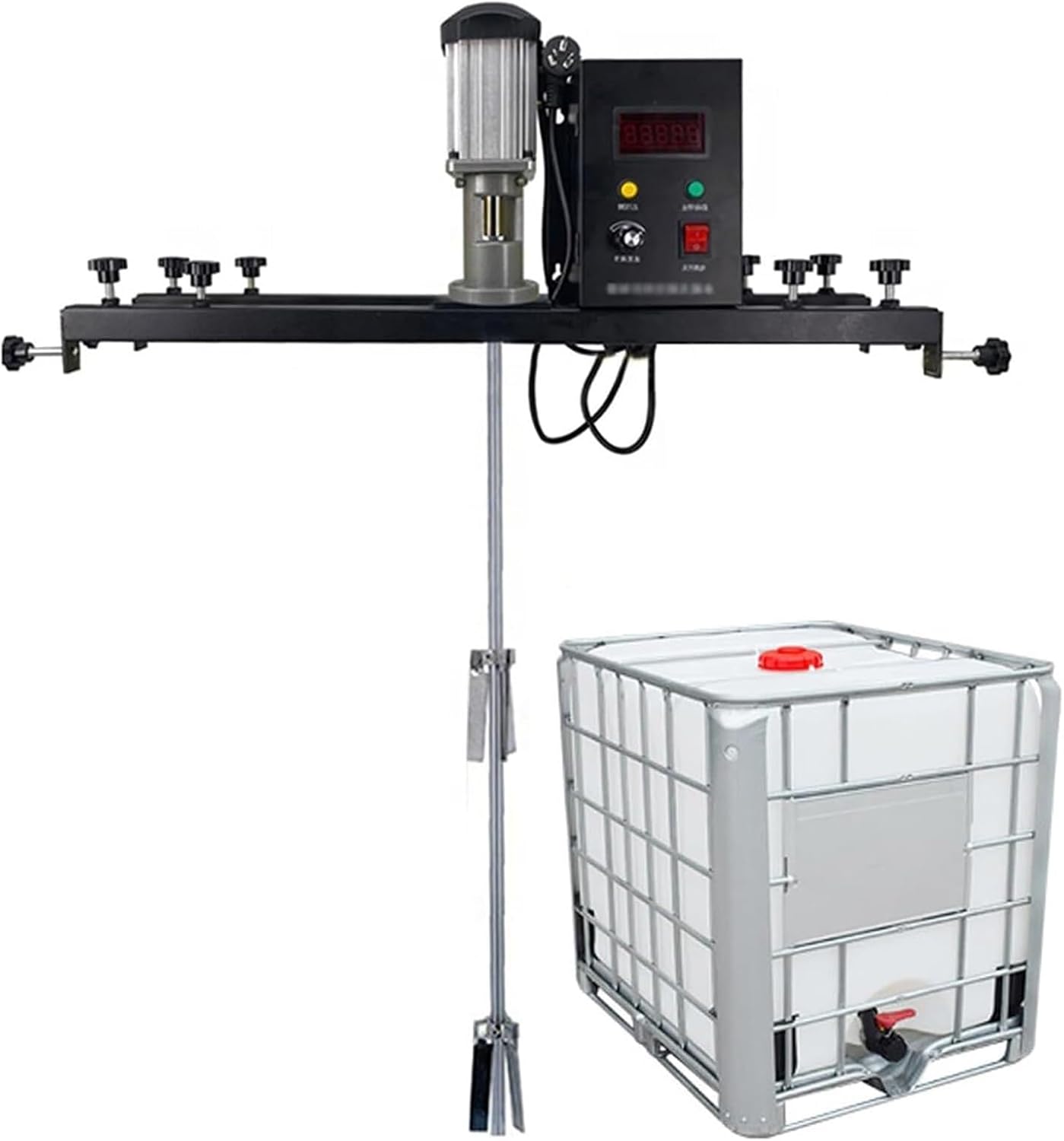 1 Ton Paint Stirring Machine, Commercial Barrel Drum Stirrer with 980W Electric Tank Mixer, Paint Mixing Equipment,