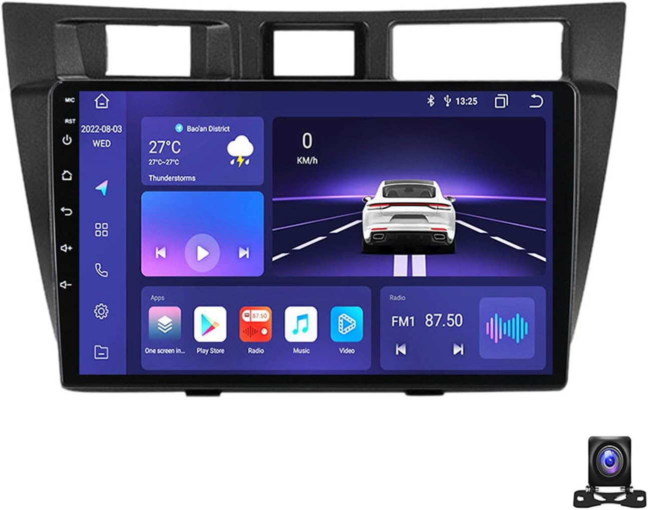 9 Inch Touch Screen Car Stereo with Navigation Compatible with Toyota Mark 2000~2007 Android Car Radio Compatible with Carplay Android Auto Radio FM RDS DSP SWC 4G,M800S 8G+256G