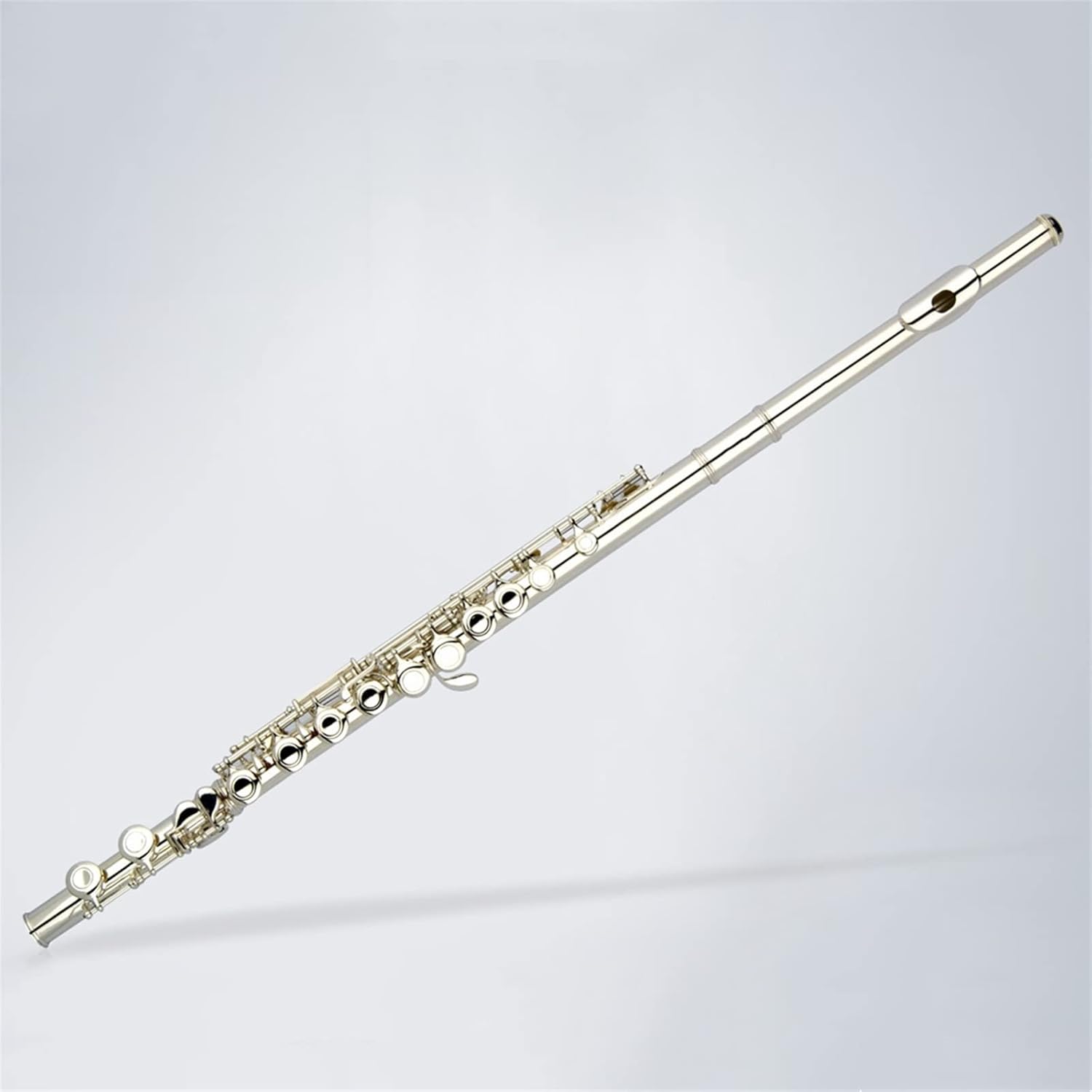TSTS Flutes Musical Instrument 16 Closed Hole Split E Key Offset G Silver Plated Flute Orchestras Bands Flute