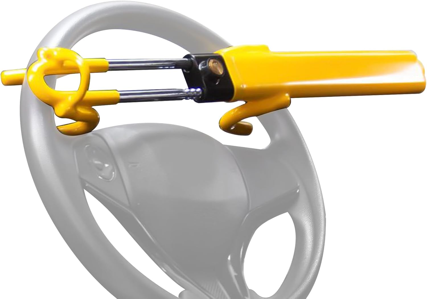 Car Lock Steering Wheel, Steering Wheel Anti Theft Car Device, Portable Heavy-Duty Safety Locking System Adjustable Anti-Slip for RV Truck Boat Trailer Motorcycle