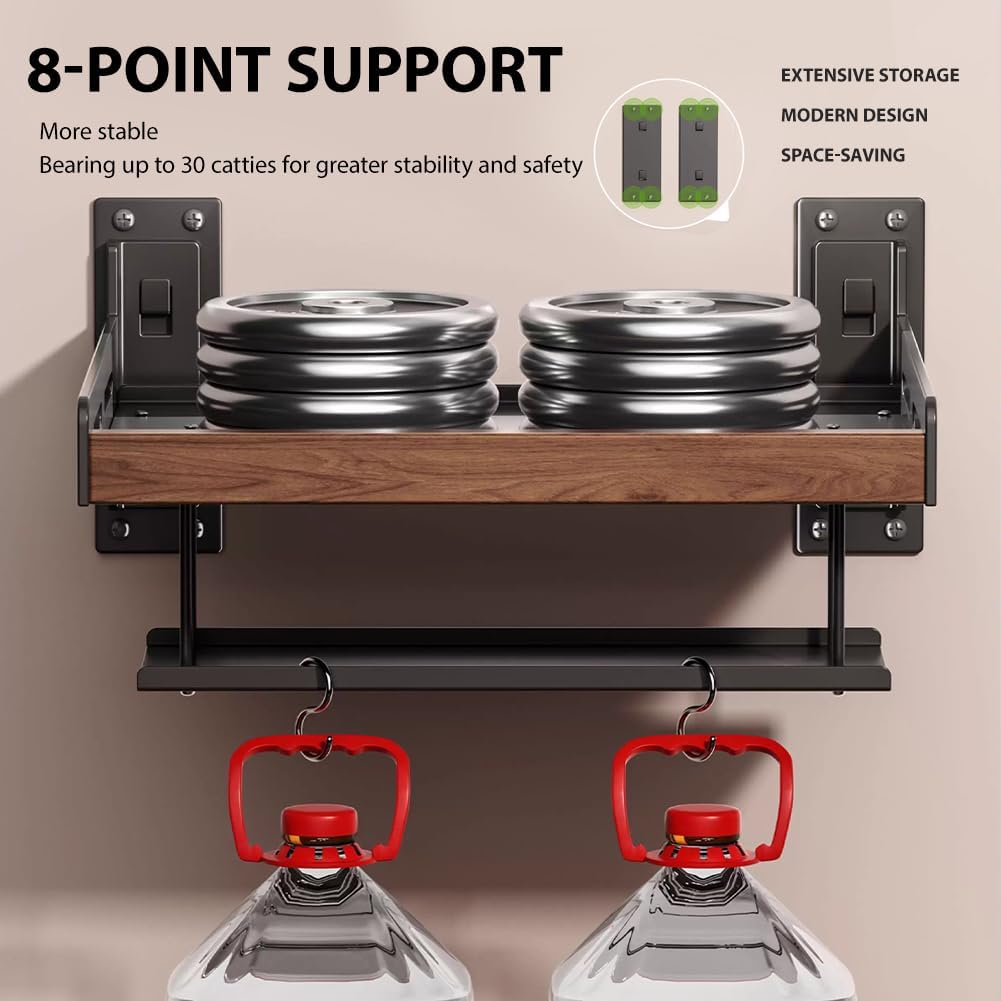 Wall Mount AV Media Stand Corner Bracket, Corner Audio Component Stand, DVD Player Stand Stereo Component Cabinet Audio Rack Bracket for Home/Office/Theater,1 Layer 40 * 35 * 14.5cm