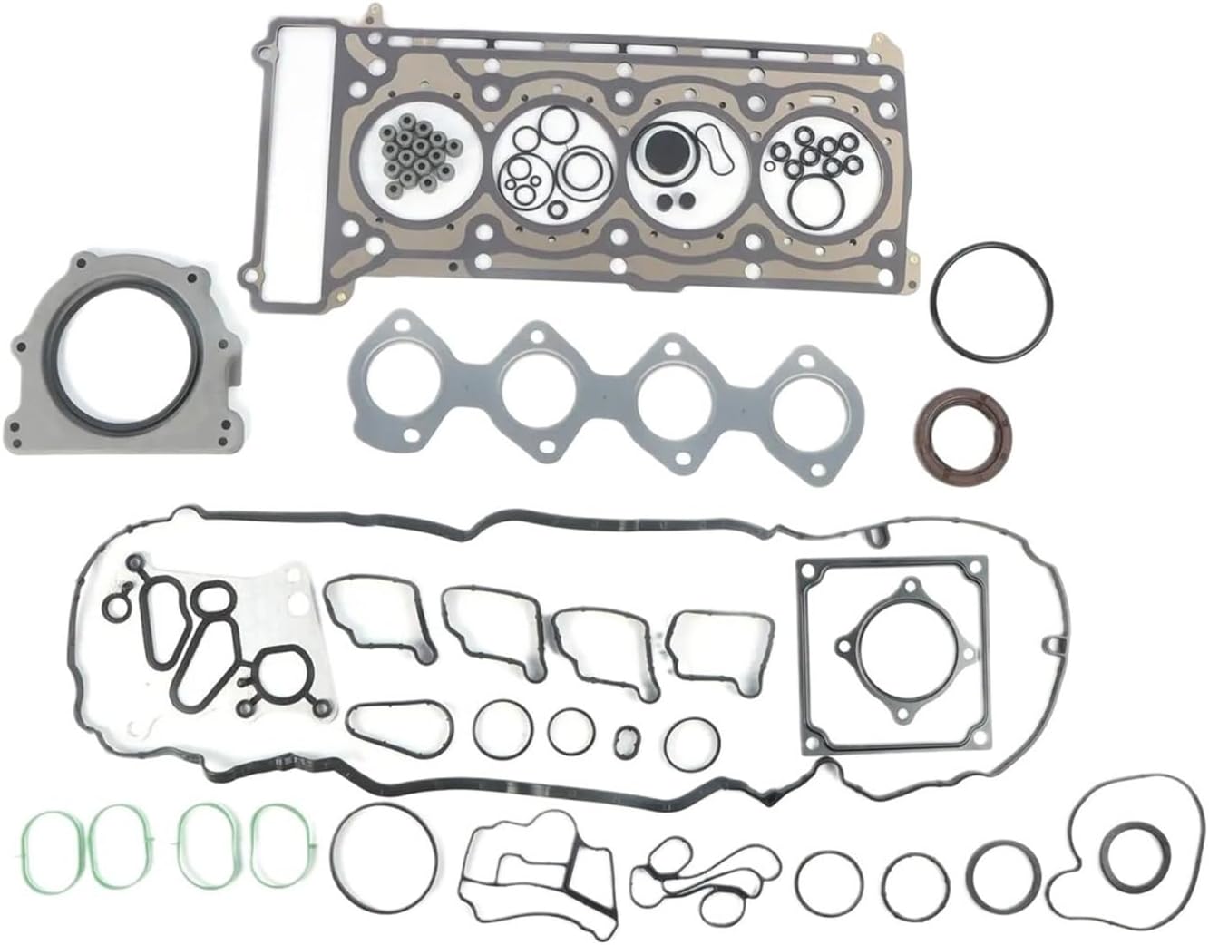 Overhaul Gasket Seals Kit 2710160520 2710140004 2710140104 2711840280, Compatible For Mercedes-Benz W203 W204 W211 M271 2000-2014