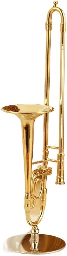 Decorative Musical Instrument Models Miniature Cornet Trumpet Trombone Model Ornaments Musical Instrument Display Decoration Ornaments(B)