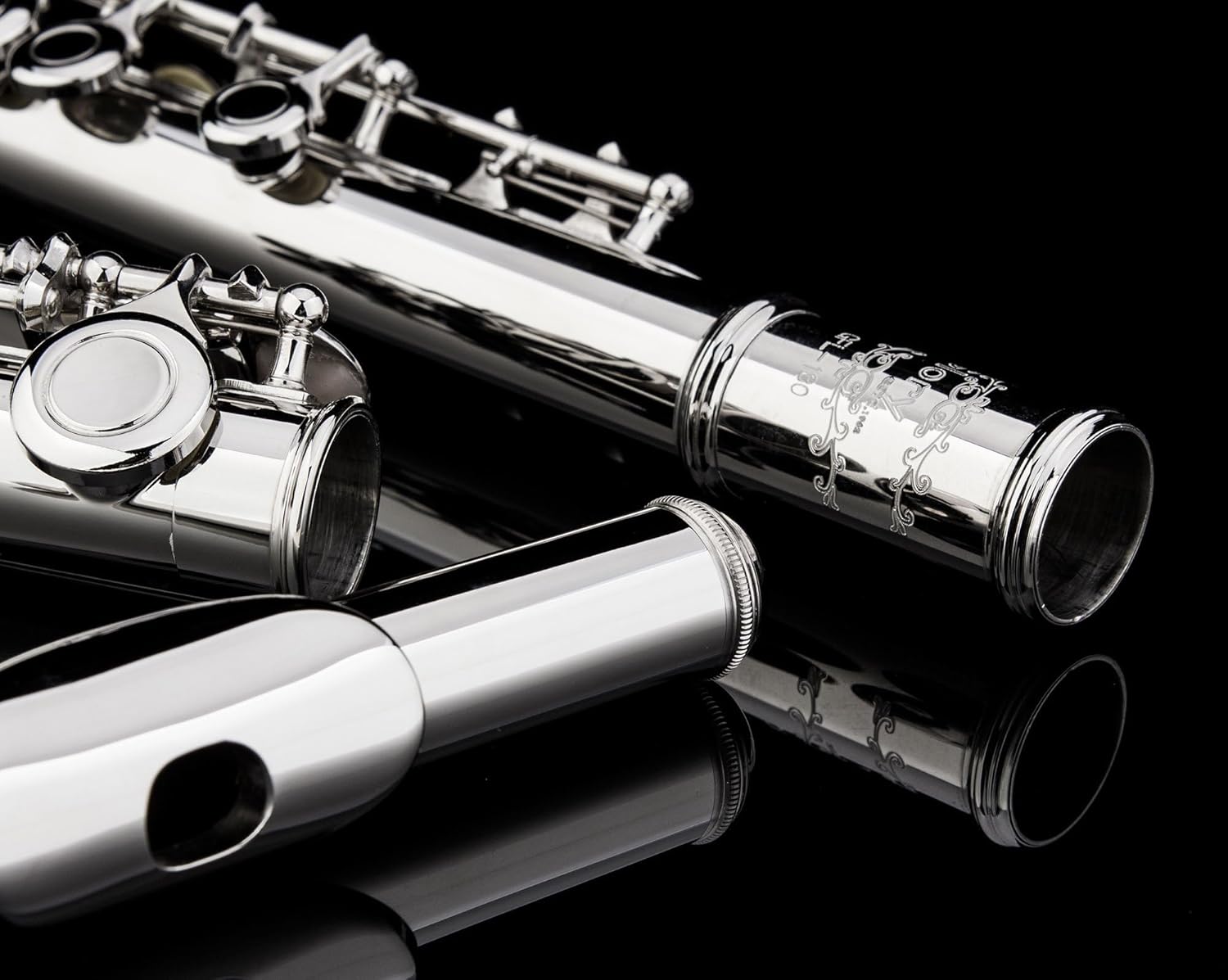 Glory Closed Hole C Flute With Case, Tuning Rod,Joint Grease and Cloth, Gloves, Nickel Siver