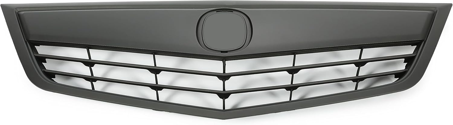 Grille Black Compatible with 2011-2014 Acura TSX Plastic(ABS) Grill Replacement for AC1200115