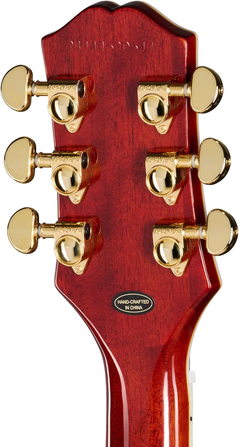 Epiphone EXCLUSIVE Les Paul Custom Quilt AAA, Ice Tea with Bag