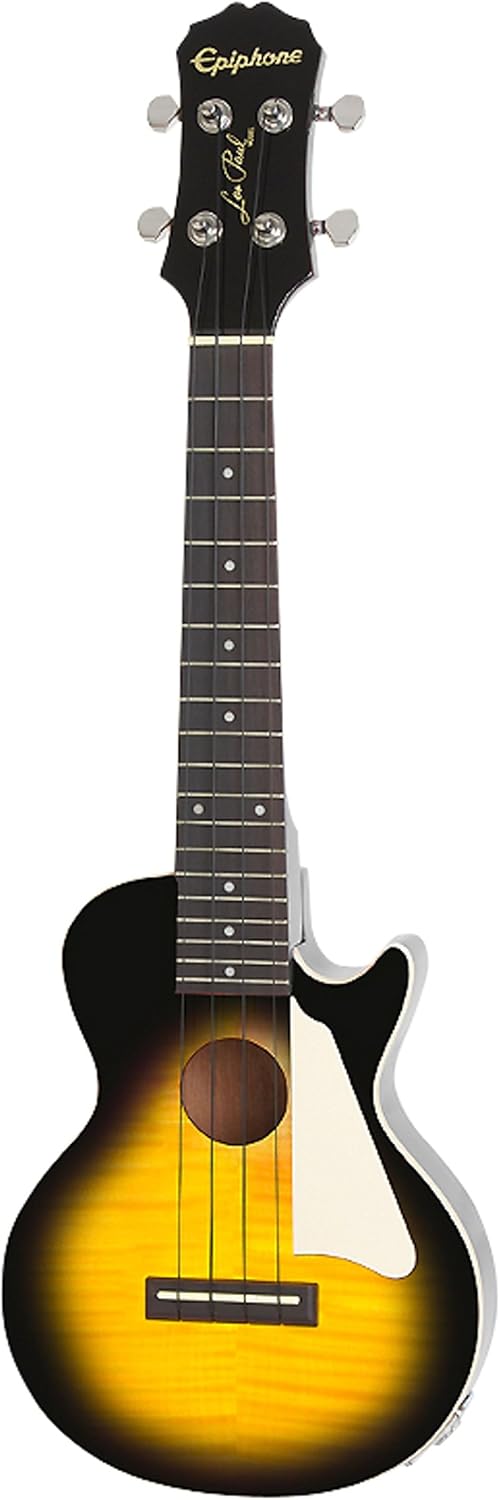 Epiphone Les Paul Concert Ukulele, Vintage Sunburst with Gig Bag