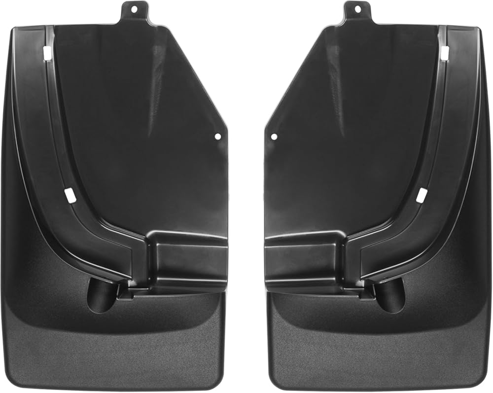 WeatherTech Custom No Drill Splash Guard MudFlaps for Ford Ranger, Front Pair (110106), Black