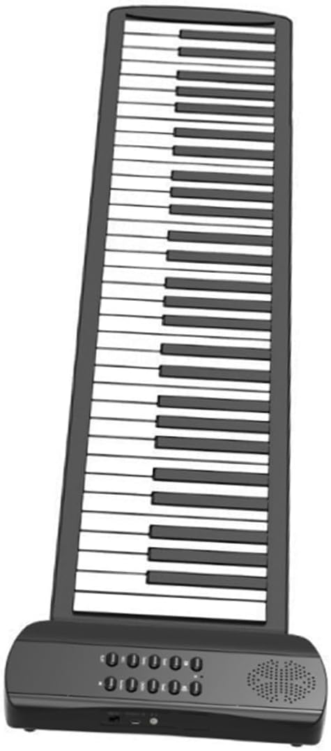 Vaguelly Style Keyboard 61-key Roll-up Piano Boys and Girls Adults Learning Musical Instrument
