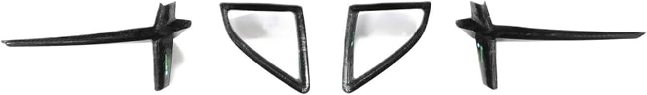 Car Front Bumper Canards, Compatible For BMW 8 Series G14 G15 G16, M Sport 2018-2021 M850i 4PCS Dry Carbon Fiber Car Bumper Fins Splitters