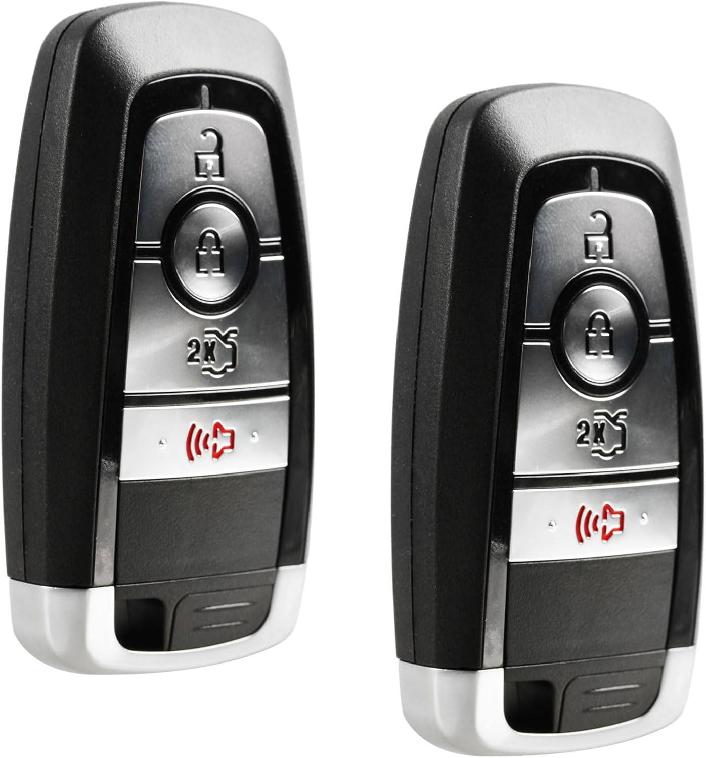 2X USARemote Keyless Entry Remote Car Key Fob Replacement for 2017 2018 2019 2020 2021 2022 Ford Edge Fusion Mustang 4-Button Smart Key (M3N-A2C93142300, 164-R8150)