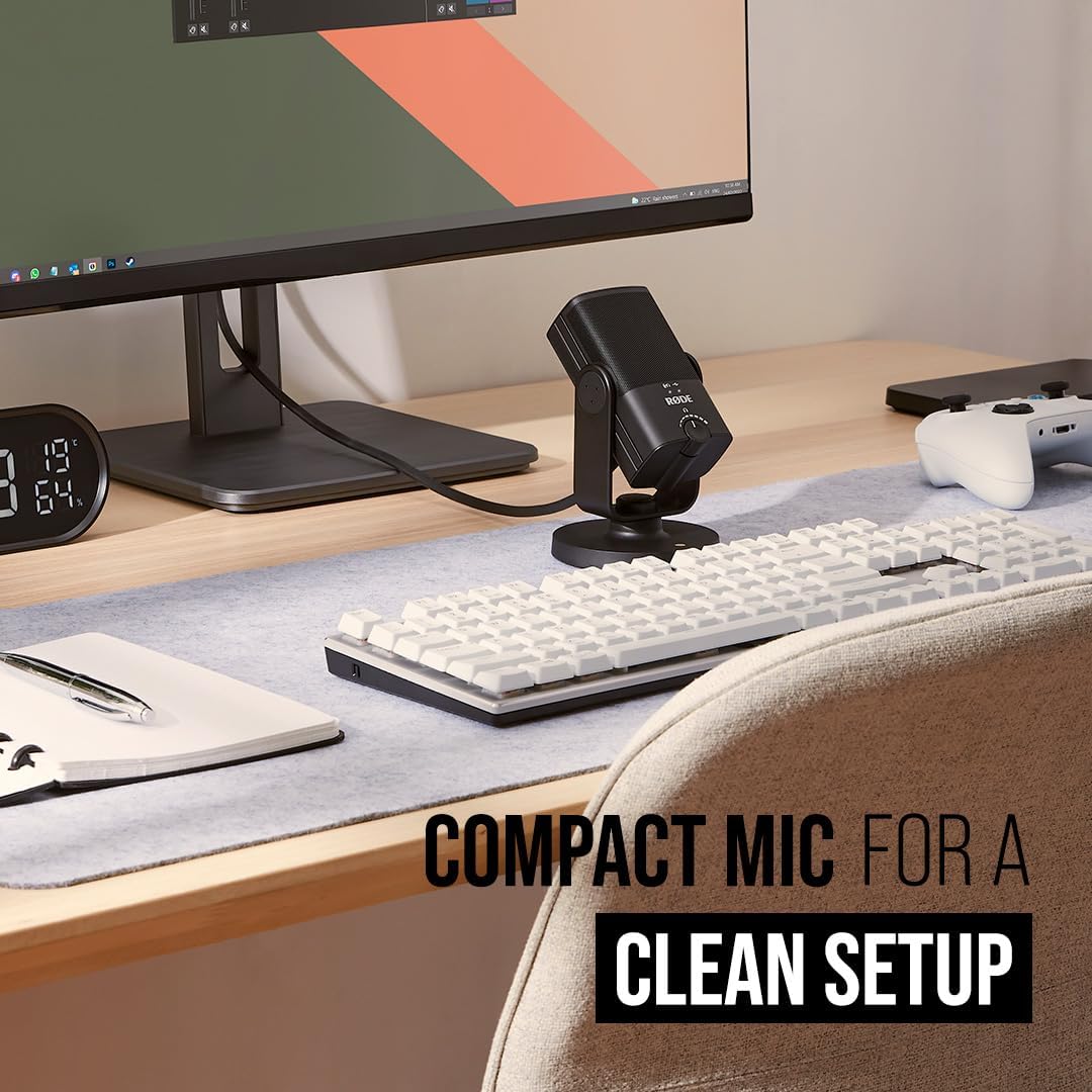 RØDE DS2 Desktop Studio Arm for Microphones, Cameras, Smartphones, Lights and Other Accessories & NT-USB Mini Versatile Studio-quality Condenser USB Microphone with Free Software for Podcasting