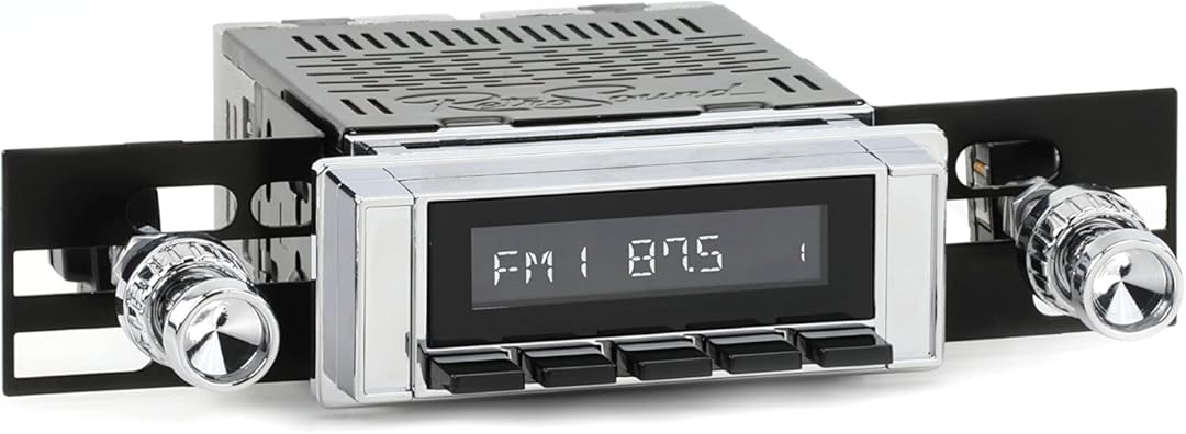 RetroRadio Compatible with 1964-66 Chevrolet C/K Series Truck Features Include Bluetooth, AUX, AM/FM LACB-M1-111-04-74C