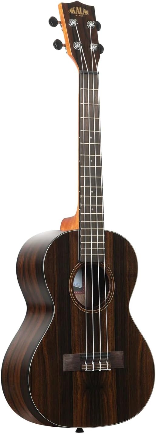 Kala Ziricote Tenor Ukulele by Kala KA-ZCT-T Bundle with a Tuner and Polishing Cloth