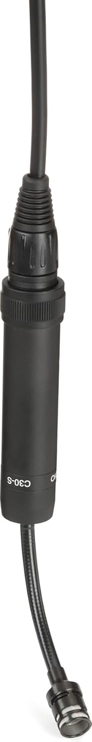Earthworks C30-S Gen 2 Supercardioid Condenser Hanging Gooseneck Microphone - Black