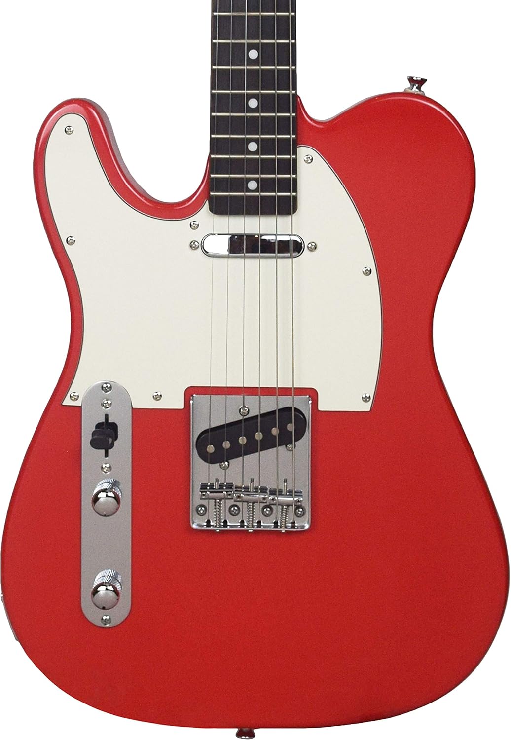 Sawtooth Classic ET 60 Ash Body Left-Handed Electric Guitar, Habanero