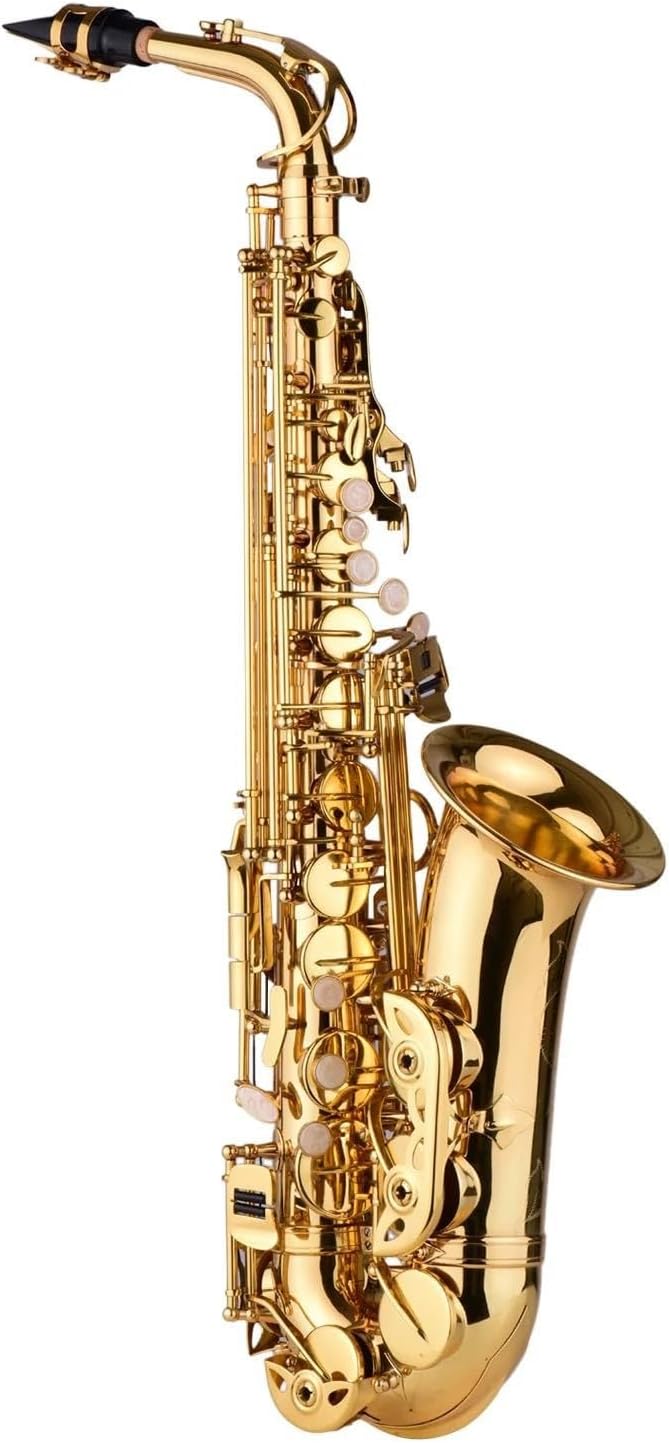 Woodwind Instruments Eb Alto Saxophone Brass Lacquered Alto Sax Wind Instrument With Carry Case Gloves Straps