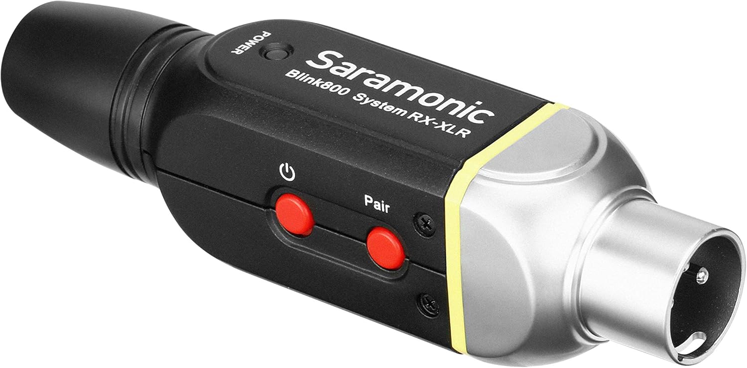 Saramonic 5.8GHz Wireless Plug-On XLR System for Dynamic and Battery-Powered Microphones with Plug-in XLR Receiver (Blink 800 B2) (BLINK800B2)