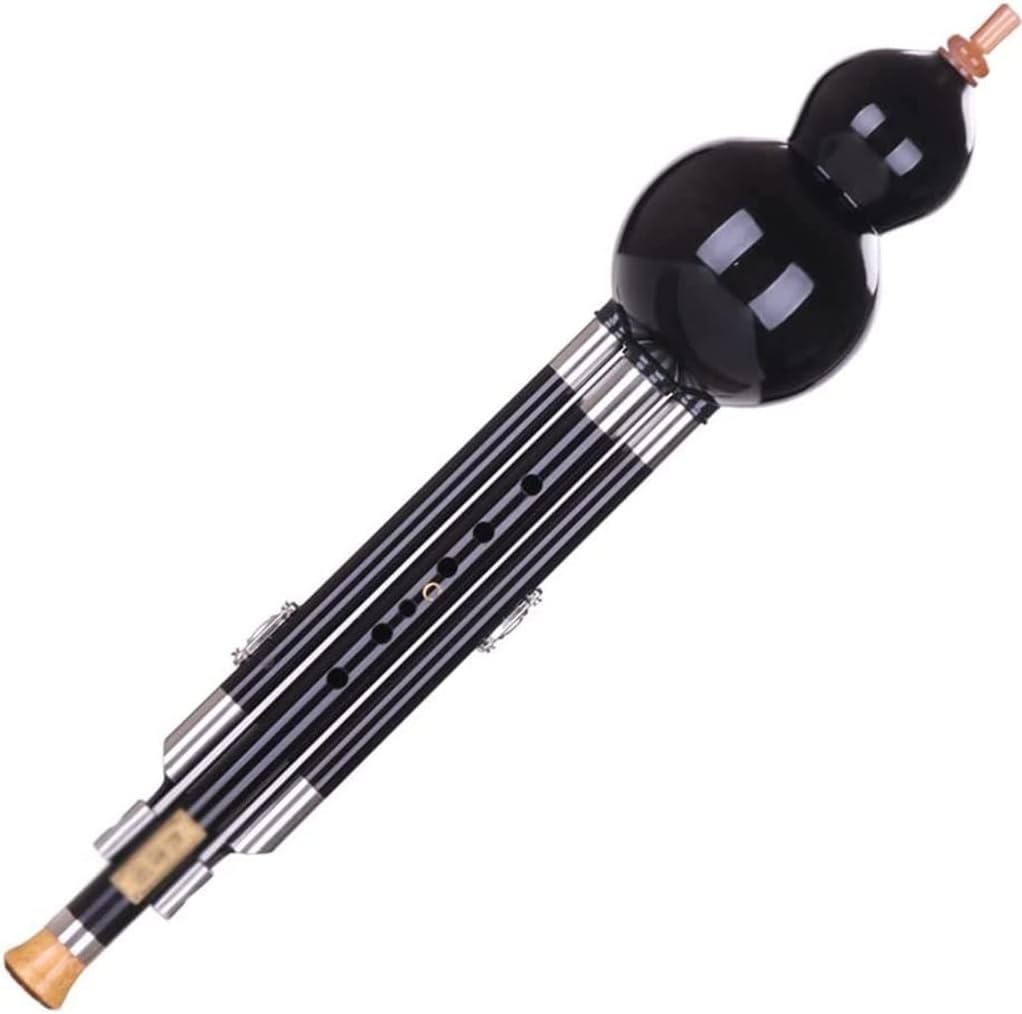Hulusi Flute Orchestra Hulusi Instrument Black Professional Player Instrument Hulusi Children Adult Beginners Available (Size : Key F)