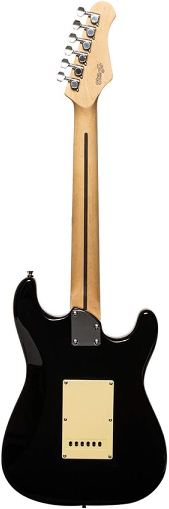 Stagg 6 String Solid-Body Electric Guitar, Left, Black, 3/4 (SES-30 BK 3/4LH)