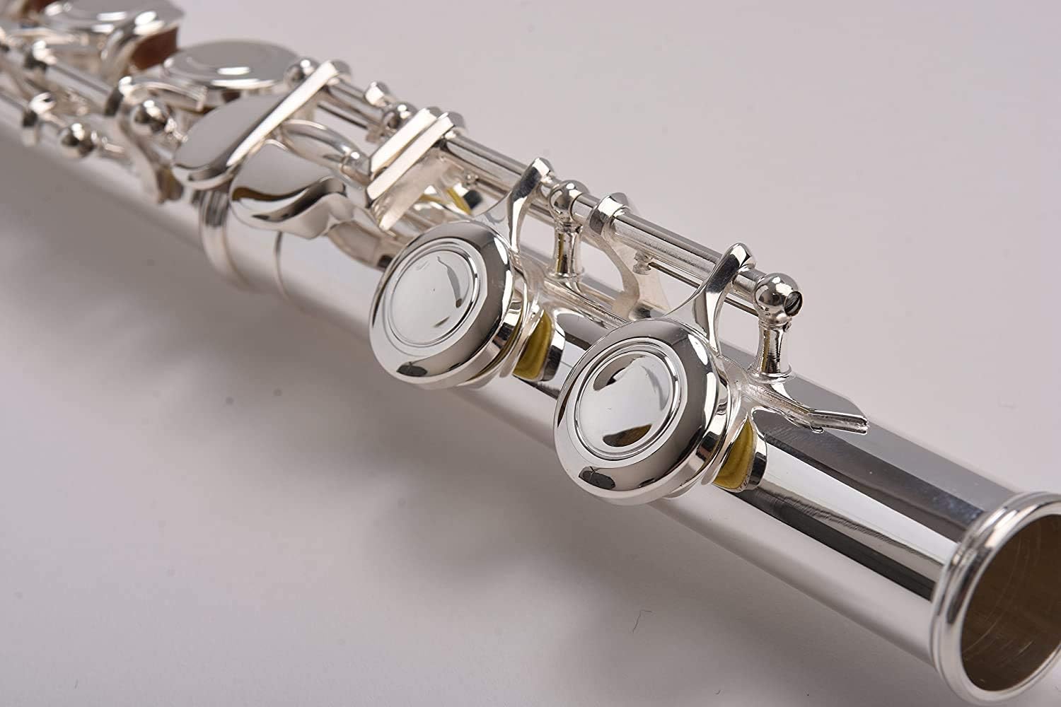 Flute Herche Superior Flute M2 Upgraded! | Professional Grade Musical Instruments for All Levels | SOLID NICKEL-SILVER | Complete Set, Shoulder Carry Case, Cleaning Rod, Tenon protectors, Service Plan
