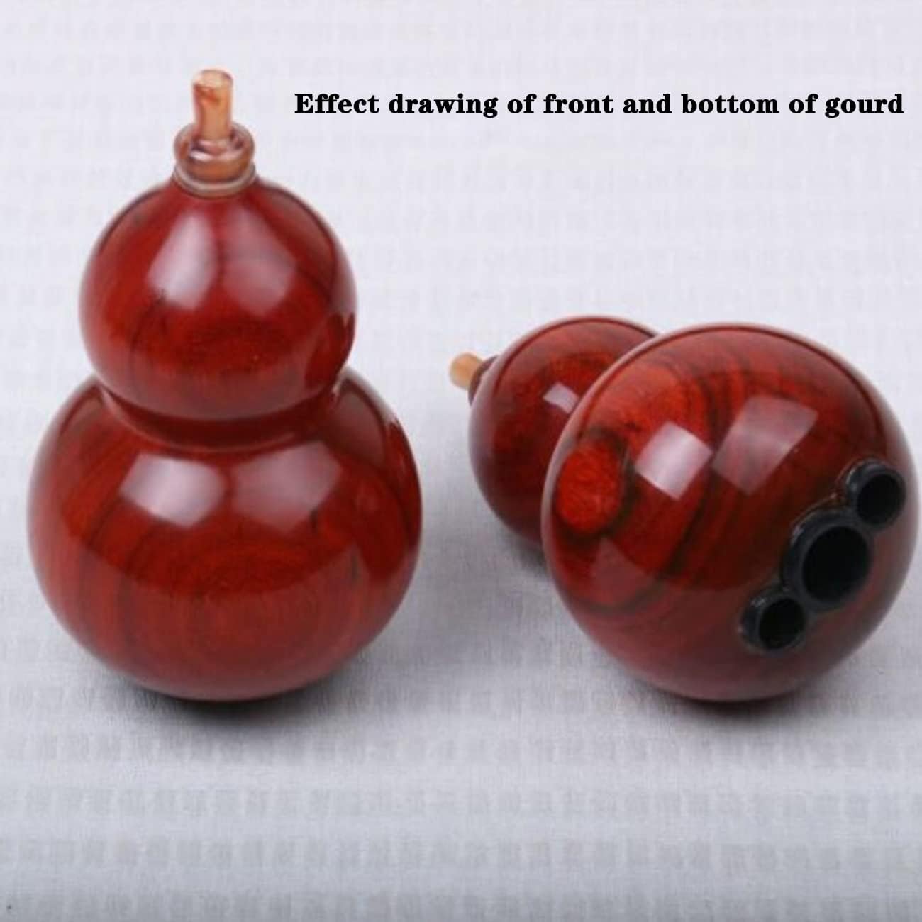 Woodwind Hulusi Piccolo Learn to Play The Cucurbit Flute Gourd Flute in C Flat B Ethnic Flute and Wind Instrument Stable Sound Quality (Color : Brown, Size : D-Key)