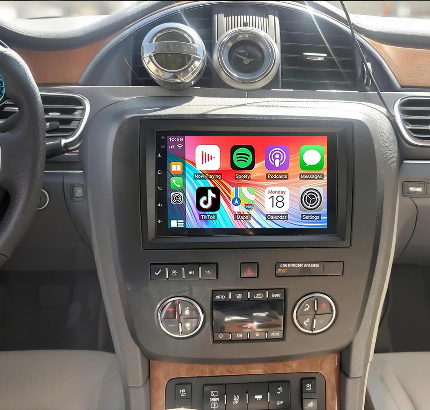 2+32G Car Radio for Chevrolet Monte Carlo 2006-2007 Wireless Carplay & Android Auto 8 Inch IPS Touch Screen for Monte Carlo Car Stereo BT FM in Dash GPS WiFi SWC