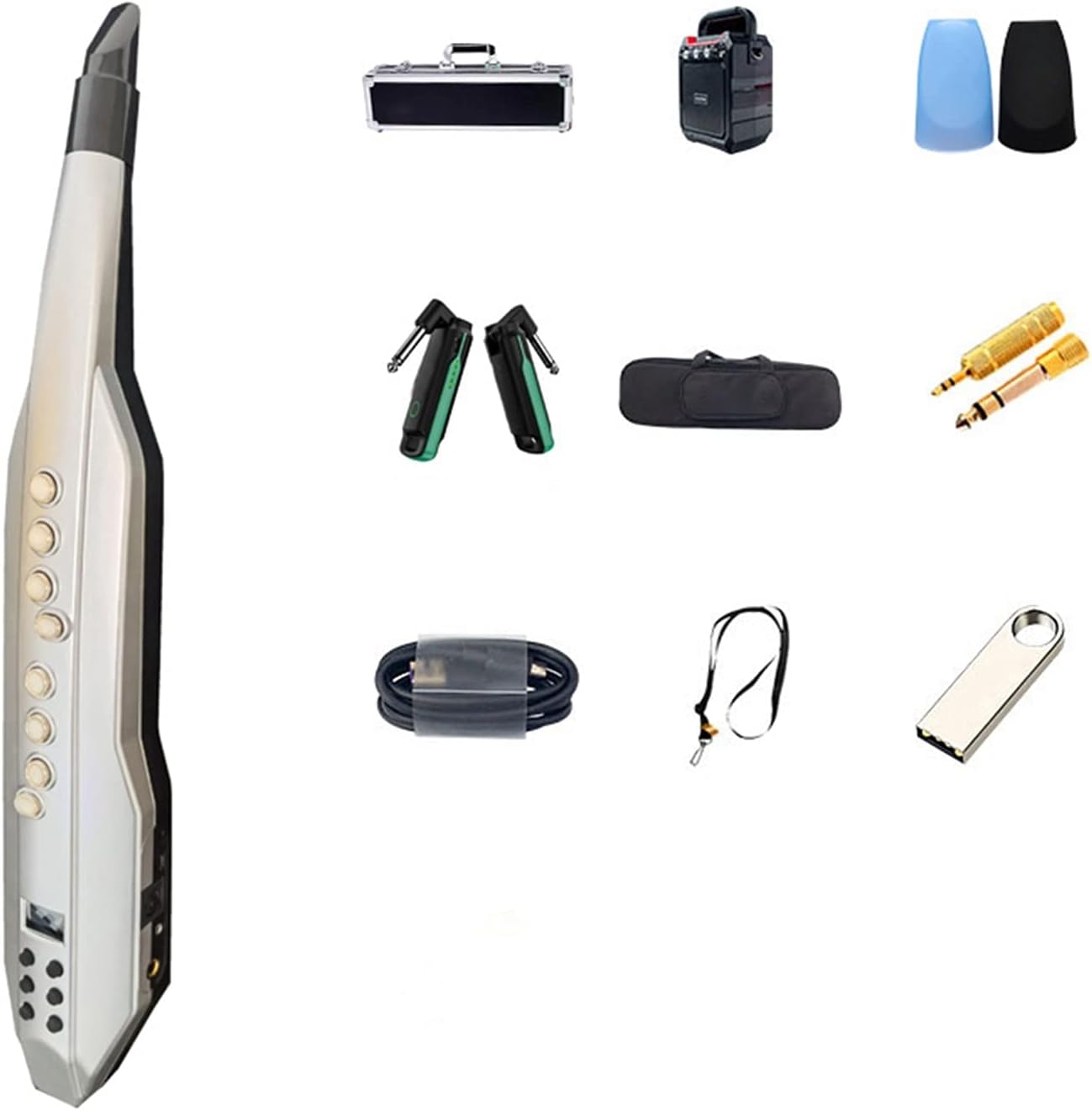 Sax Beginners Kit Electric Wind Instrument Electric Flute Electric Saxophone Electronic Digital Tube Wind Instrument (Color : 14)