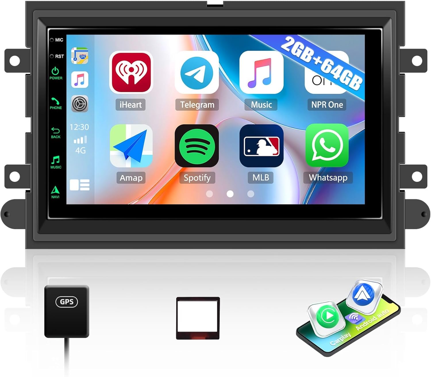 2G+64G Android Car Radio Stereo for Ford F150 2004-2008 / F250 F350 2006-2010, 7