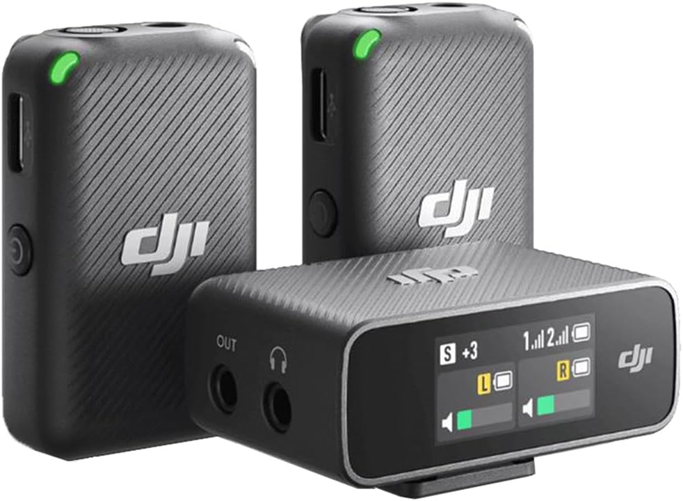 DJI CP.RN.00000197.01 Mic Wireless Microphone System and Audio Recorder (Renewed)