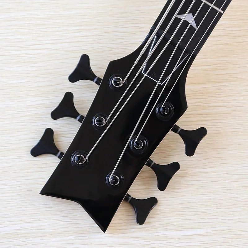 Left Handed 6-String Electric Bass Guitar,43-Inch Full Size, Solid Basswood Body,Canada Maple Neck & Fingerboard,24-Fret