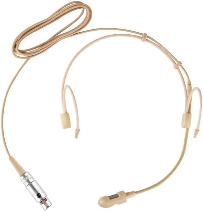 Generic True Diversity 4 Channel Stage Microphone Headset Wireless for Professional Theatre Singing Stage Performance 4 Beltpack 4 Cardioid Condenser Headworn Mics, Long Range 490ft, Auto Scan, Black