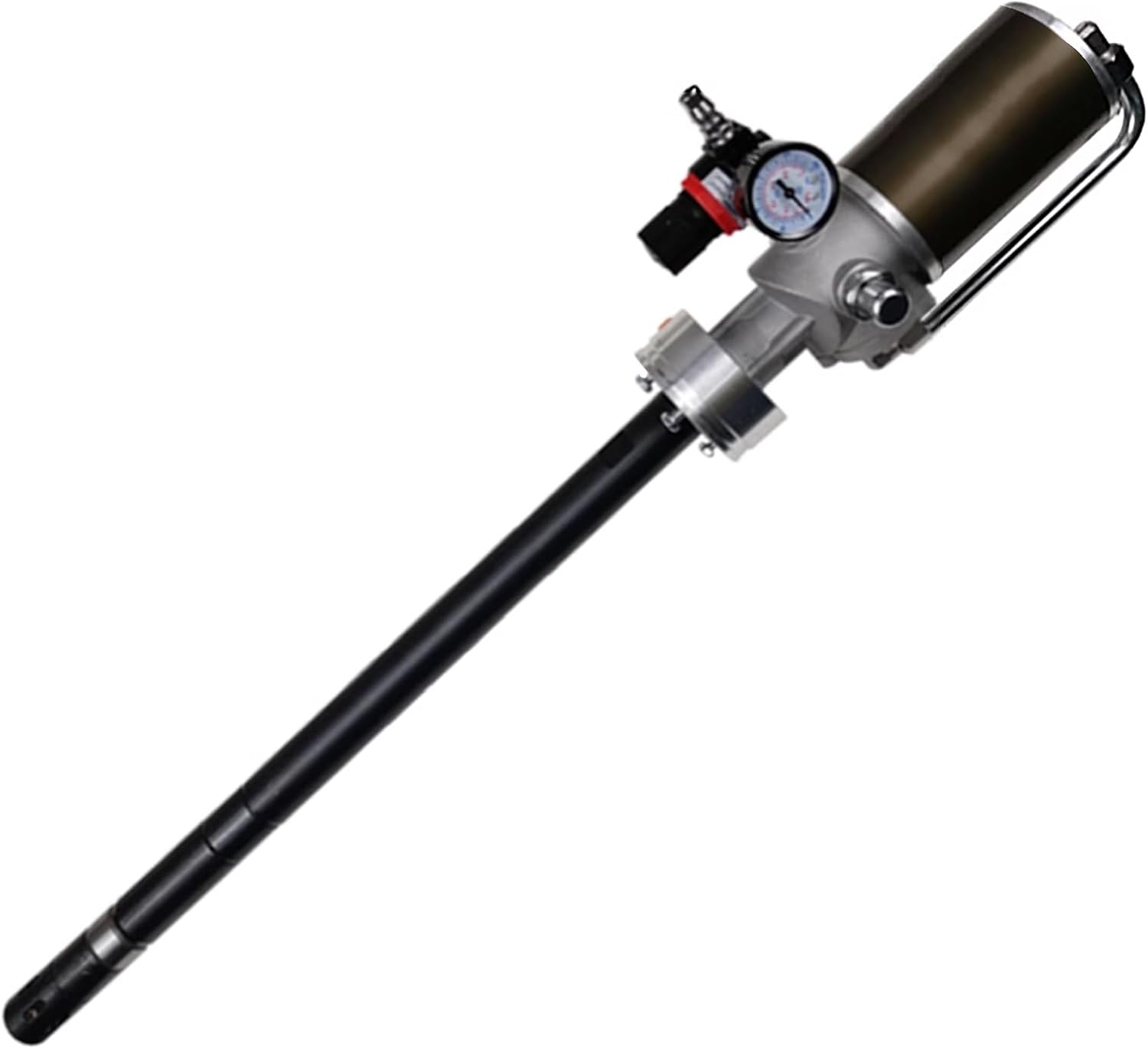 Grease guns,Pneumatic grease pump with a discharge capacity of 0.85L/min, pressure ratio of 50:1, suitable for 5-gallon drums, for automotive, machine tool and industrial lubrication.(Pole length 94cm